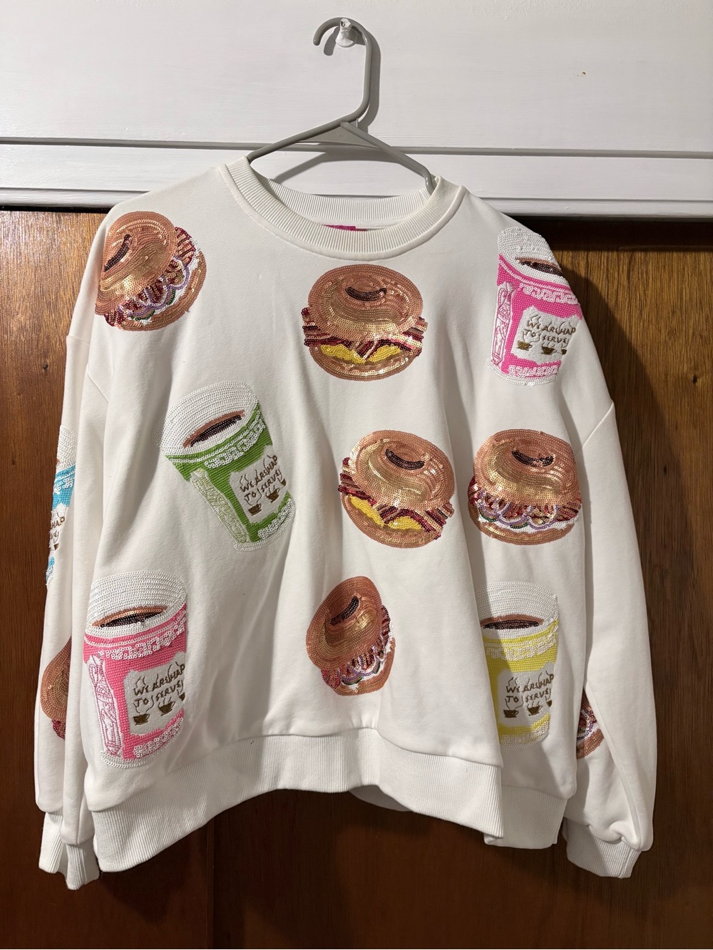Queen of Sparkles NYC Breakfast Sweatshirt